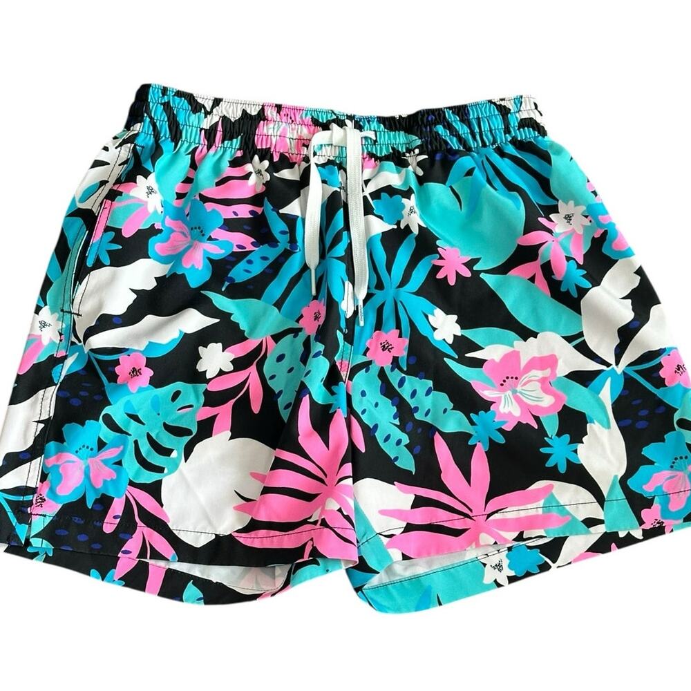 CHUBBIES Men's Tropical Leaf Swim Trunks 5.5" Size Small